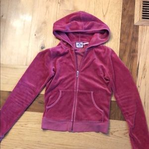 Juicy Couture velour mauve hoodie GUC